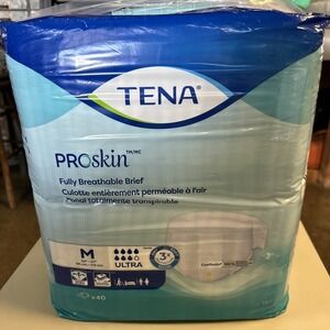 TENA ProSkin Stretch Ultra Dry  Incontinence Brief M Breathable 67200- 40 Ct NEW